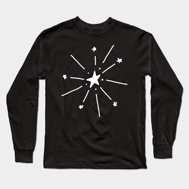 star (black) Long Sleeve T-Shirt by noviajonatan